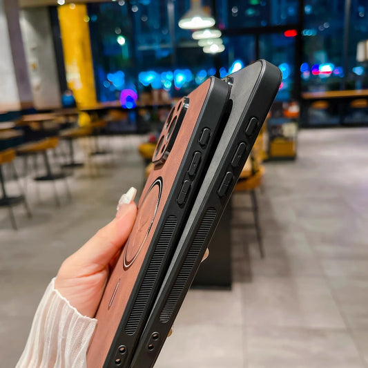 Premium magnetic leather iPhone case with a sleek luxury design and strong MagSafe compatibility.
• Soft leather feel
• Shockproof protection
• Magnetic charging support
• Stylish premium finish
• Available in multiple colors