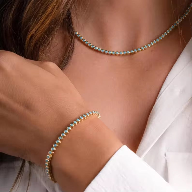 Turquoise Tennis Bracelet