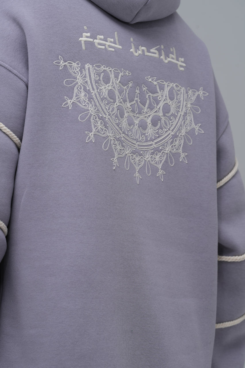 "Feel Inside" Embroidered Hoodie