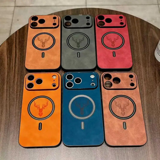 Premium magnetic leather iPhone case with a sleek luxury design and strong MagSafe compatibility.

• Soft leather feel  
• Shockproof protection  
• Magnetic charging support  
• Stylish premium finish  
• Available in multiple colors
